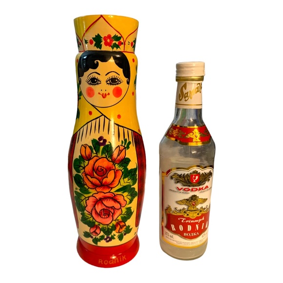 Vintage Other - Vintage Matryoshka Bottle Holder, Russian Nesting Doll Vodka Holder Gift